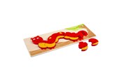 Zabawki dla niemowlat - Bigjigs Wooden Number Puzzle Caterpillar - 10 pcs. - BJ745