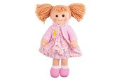 Lalka, mis i akcesoria - Bigjigs Fabric Doll Ella - 35cm - BJD061