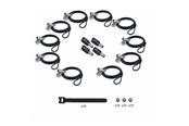 Akcesoria komputerowe - StarTech.com Startech - security cable lock - 3-in-1 keyed alike/combination security cable lock anti-theft - TAA Compliant - UDUOKA10-LAPTOP-LOCK
