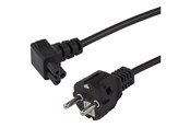Kabel zasilający (wewnętrzny) - Deltaco - power cable - power CEE 7/7 to IEC 60320 C5 - 50 cm - DEL-121-05