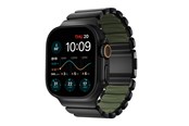 Smartwatch - akcesoria - Nomad Stratos Band Black Titanium Forest Green FKM - Apple Watch 45/46/49mm - NM009575858