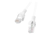 Kabel sieciowy - Lanberg patch cable - white RAL 9010 - Biały - PCU6-10CC-0050-W