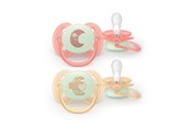 Akcesoria dla niemowląt - Philips Avent Pacifier ultra soft Nighttime - SCF094/02