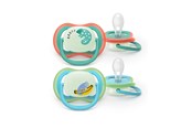 Akcesoria dla niemowląt - Philips Avent Ultra Air Nighttime SCF376 - pacifier set - 2 pcs - SCF376/28