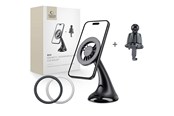 Telefon - Inne akcesoria - Tech-Protect N56 Car Mount for Dashboard Window or Air Vent Grille - Black - 5906302360703