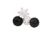 Zabawki dla niemowlat - Akuku Soft sensory balls black/white (4 pcs) - A0469
