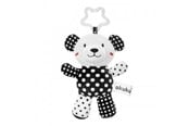 Zabawki dla niemowlat - Akuku Plush hanging toy black/white BEAR - A0470