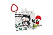 Zabawki dla niemowlat - Akuku First book from fabric sensory book ANIMALS KING - A0481