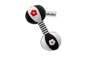 Zabawki dla niemowlat - Akuku Plush rattle DUMBBELL - A0482
