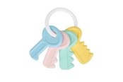 Zabawki dla niemowlat - Akuku Baby rattle / KEYS BRIGHT - A0680