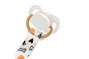 Akcesoria dla niemowlat - Akuku The soother band with clip BONES - A0581