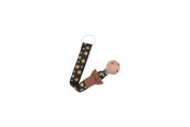Akcesoria dla niemowlat - Akuku The soother band with clip GOLDEN STARS - A0585