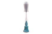 Akcesoria dla niemowlat - Akuku Silicone bottles cups and teat brush with rack - A0511