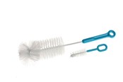 Akcesoria dla niemowlat - Akuku Bottles cups and teats brush set BLUE - A0570