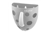 Akcesoria dla niemowlat - Akuku Bath toys storage box GREY - A0346