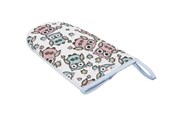 Akcesoria dla niemowlat - Akuku Washing glove terry with PU sponge OWLS - A1144