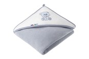 Akcesoria dla niemowlat - Akuku Baby hooded towel 100 x 100 cm BEAR - A1258