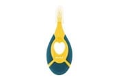 Akcesoria dla niemowlat - Akuku First toothbrush 0-2y yellow/navy blue - A0158