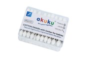 Akcesoria dla niemowlat - Akuku Safe cotton buds with limiter for babies - A0710