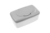 Akcesoria dla niemowlat - Akuku Box for water wipes grey/white - A0532
