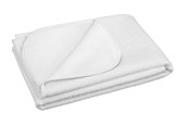 Akcesoria dla niemowlat - Akuku Waterproof bed pad terry 90 x 200 cm WHITE - A1286