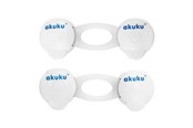 Akcesoria dla niemowlat - Akuku Safety lock (2pcs) / white - A0648