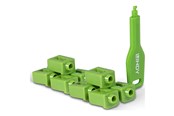 Akcesoria sieciowe - Lindy LAN port blocker with key - green - 47912