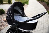 Akcesoria dla niemowlat - Akuku Mosquito net for stroller BLACK - A0446