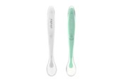 Akcesoria dla niemowlat - Akuku Soft silicone spoon WHITE - A0417
