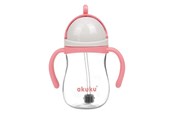 Akcesoria dla niemowlat - Akuku Non-spill cup with weighted straw PINK - A0676