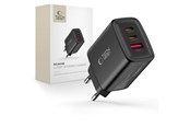 Telefon - Adapter i Ładowarka - Tech-Protect  NCA65W-GAN 3-Ports 65W AC Charger - Black - 5906302336081