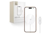 Telefon - Adapter i Ladowarka - Tech-Protect A50 MagSafe 25W QI2.2 Wireless Charger - White - 5906302339389
