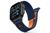 Smartwatch - akcesoria - Tech-Protect Nylon Elite Strap for Apple Watch 44 / 45 / 46 / 49 mm - Navy Orange - 5906302339952