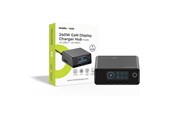 Telefon - Adapter i Ladowarka - Mobile Origin 240W GaN Display Charger Hub PW39 - 4x USB-C + 2x USB-A - MO-240WDCH-PW39
