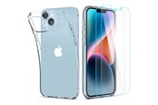 Telefon - Pokrowiec i etui - Spigen Crystal Case and Tempered Glass Set for iPhone 14 Plus - Clear - 21134-0