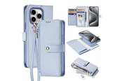 Telefon - Pokrowiec i etui - Dux Ducis Lava Leather Case for iPhone 15 Pro - Blue - 6971824163179