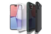 Telefon - Pokrowiec i etui - Spigen Crystal Hybrid iPhone 15 Plus Case - Clear Blue - Spigen Crystal Hybrid, navy blue - iPhone 15 Plus