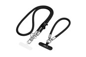 Telefon - Inne akcesoria - Tech-Protect C10S Rope Phone Lanyard - Black-Titanium - 5906302340088