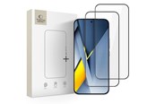 Telefon - szkło ochronne - Tech-Protect Glass Fit+ 2-pack for Xiaomi Poco F8 Pro Ultra - Black - 5906302352661