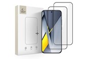 Telefon - szkło ochronne - Tech-Protect Glass Fit+ 2-pack for Xiaomi Poco F8 Pro - Black - 5906302352678