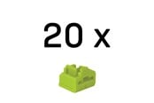 Akcesoria sieciowe - Lindy RJ45 Port Blocker Green (20-Pack) - 47895