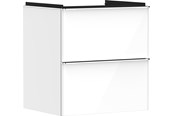 Prysznic i akcesoria do montażu - Hansgrohe xelu q vanity unit high gloss white 580/475 with 2 - 54023000