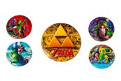 Drobiazgi - Nintendo - Legend of Zelda Pin Badge 5-Pack - 7393616487475