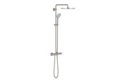 Prysznic i akcesoria do montażu - Grohe euphoria 310 shower system med thm for wall supersteel - 26075DC0