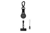 Telefon - Inne akcesoria - Tech-Protect UrbanLoop Anti-theft Holder with Retractable Phone Cord - Black - 5906302323418