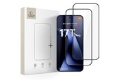 Telefon - szklo ochronne - Tech-Protect Glass Fit+ 2-Pack Tempered Glass for Xiaomi 17T Pro - Black - 5906302323463
