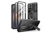 Telefon - Pokrowiec i etui - Tech-Protect Kevlar MagSafe 2-Set Case for Samsung Galaxy S26 Ultra - Black - 5906302340040