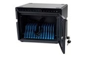 Uchwyty ścienne, uchwyty AV i meble AV - Deltaco cabinet unit - for 10 tablets / mobile phones - black - Max - recommended for - DPS-0301