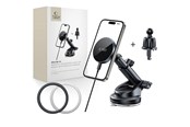 Telefon - Adapter i Ładowarka - Tech-Protect mm15W-V5 Magnetic MagSafe Car Mount for Cockpit / Windshield / Air Vent - Black - 5906302361045