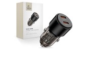 Telefon - Adapter i Ladowarka - Tech-Protect Car Charger CC03 2-Ports PD100W - Black - 5906302361687